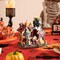 Lighted Halloween Village Houses with Music and LED Lights (Colorful)